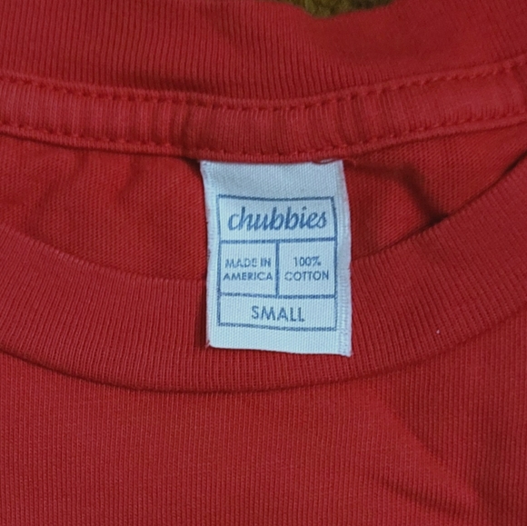 New Old Stock Chubbies University of Georgia Bulldogs Pocket Tee Shirt Sz Small - Picture 3 of 4